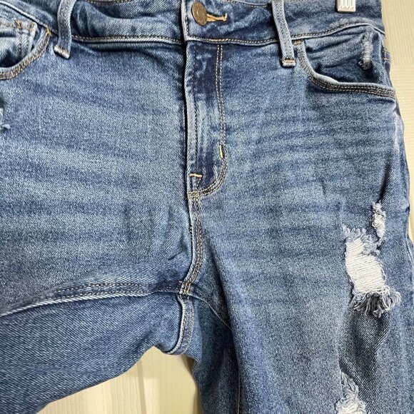 Old Navy Womens Medium Wash Distressed Rockstar Super Skinny jeans Size 6 - Picture 5 of 6